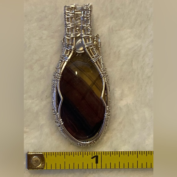Rainbow Fluorite Pendant - Picture 3 of 14